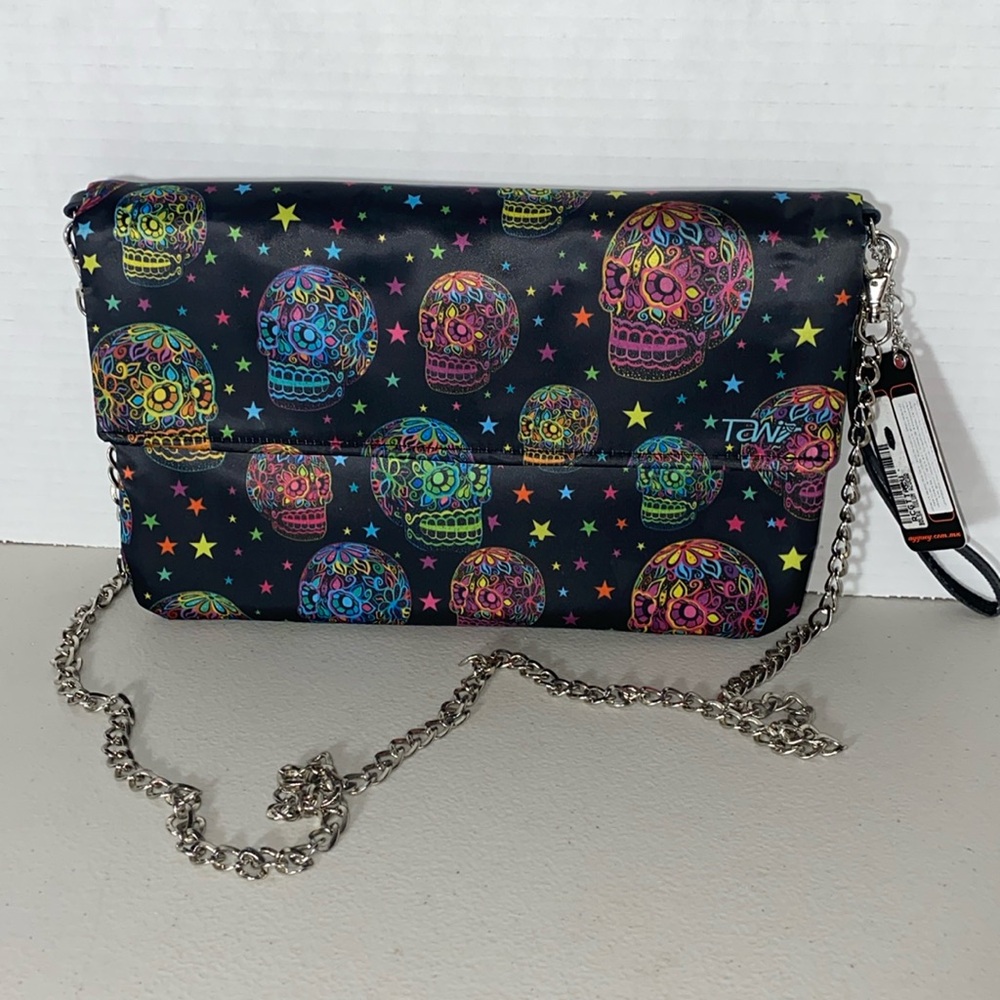 Ay Guey! Skull Chain Shoulder Purse or Wristlet